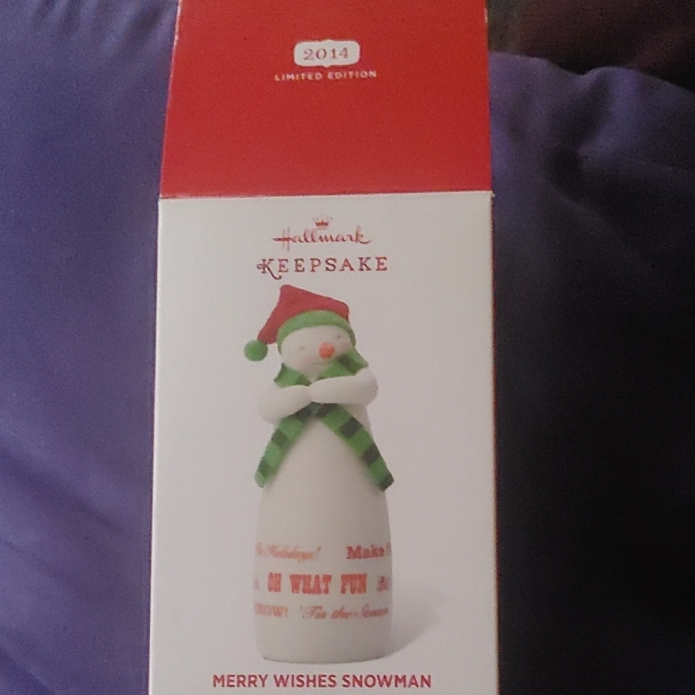Hallmark Keepsake Merry Wishes Snowman